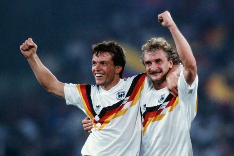Rudi Voller - Lothar Matthaus (Germany - 1990 FIFA World Cup Champions).jpg