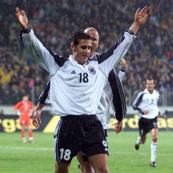 2001 - Klose - Albania (First Cap - First International Goal).jpg