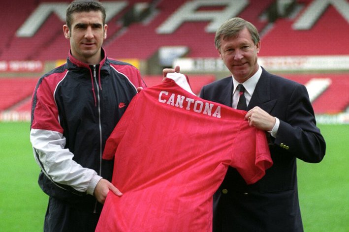 Alex Ferguson - Eric Cantona (Manchester United)(1992).jpg