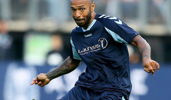 Arsenal's all-time leading goalscorer Thierry Henry also turned out for Laureus All Stars against M.jpg