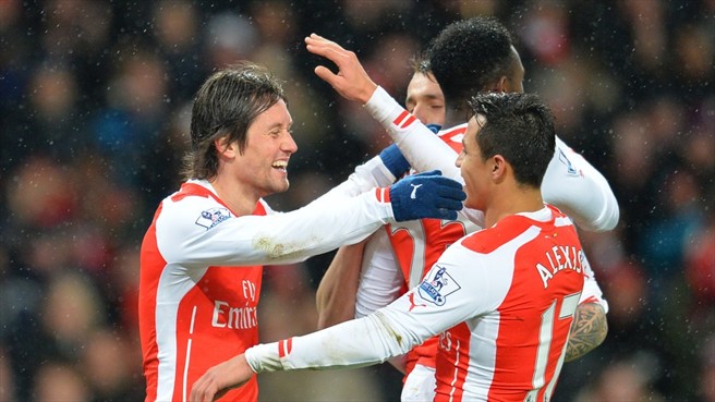 توماس روسیچکی|آرسنال 2 - 1 کوئینز پارک رنجرز / لیگ جزیره