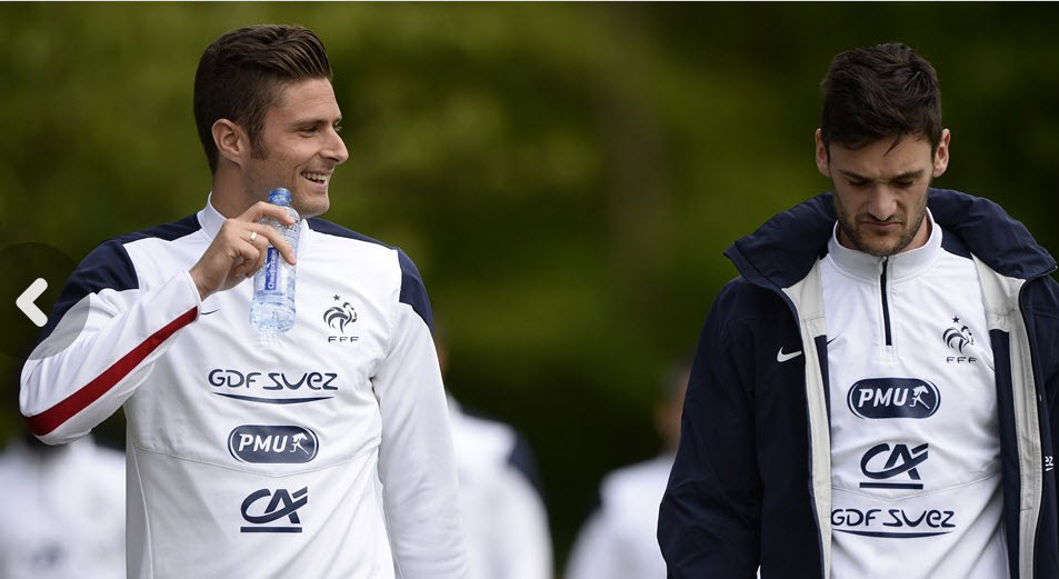 اليوير ژیرود|تمرین تیم ملی فرانسه