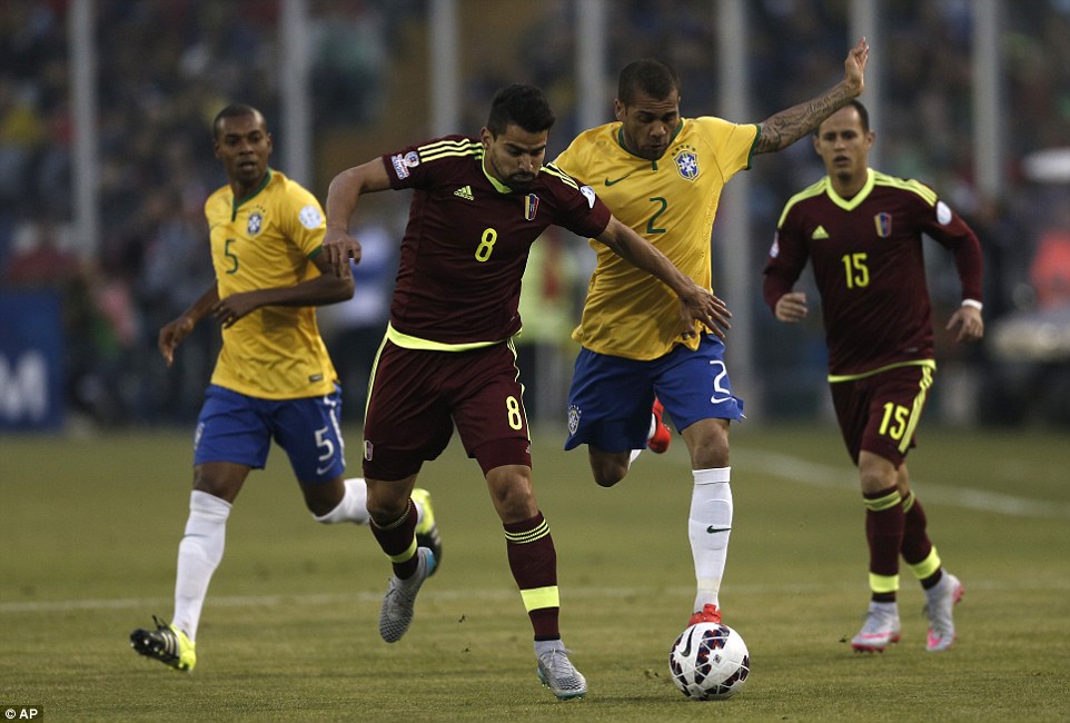 دانیل آلوز|برزیل 2 - 1 ونزوئلا /  کوپا آمریکا 2015