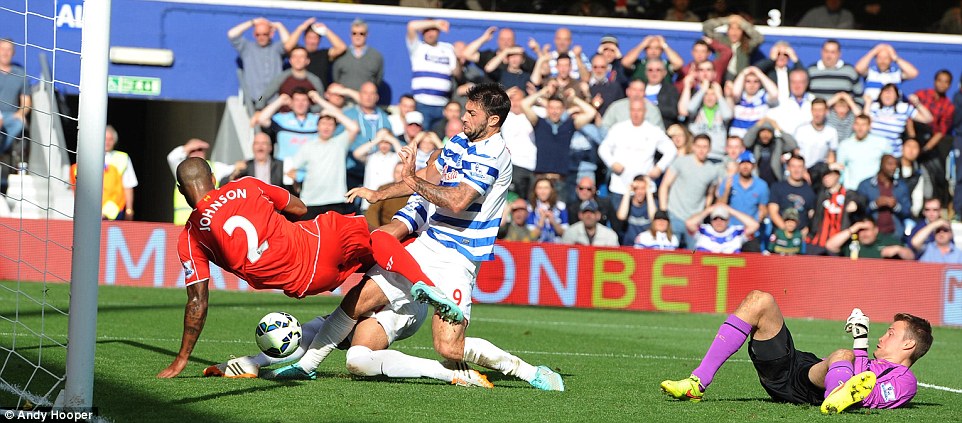 گلن جانسون|کوئینز پارک رنجرز 2 - 3 لیورپول / لیگ جزیره