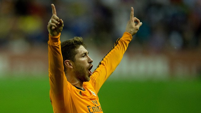 سرخیو راموس|خوشحالی سرجیو راموس بعد از باز کردن دروازه وایادولید