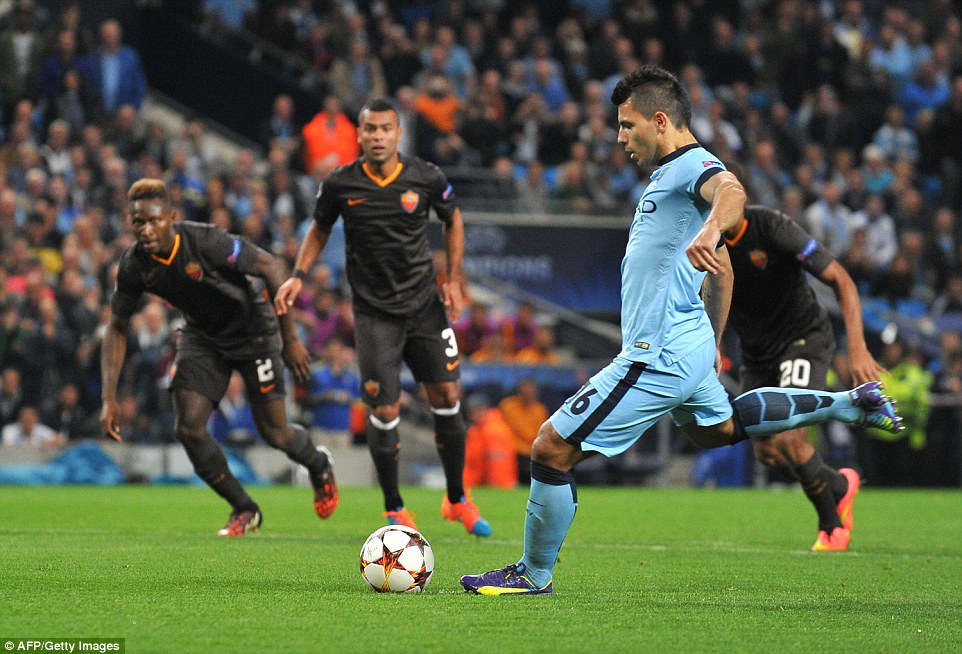 سرخیو آگرو|منچسترسیتی 1-1 آ اس رم / لیگ قهرمانان