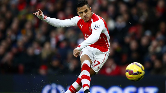 الکسیس سانچز|آرسنال 3 - 0 استوک سیتی / لیگ جزیره