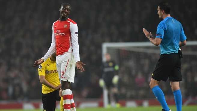 یایا سانوگو|آرسنال 2 - 0 بوروسيا دورتموند / لیگ قهرمانان