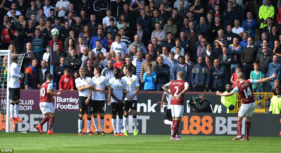 دیوید جونز|منچستریونایتد 0-0 برنلی / لیگ جزیره