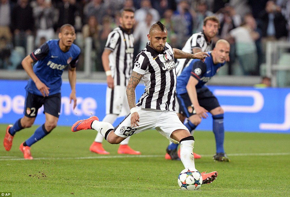 آرتور ویدال|یوونتوس 1 - 0 موناکو / لیگ قهرمانان