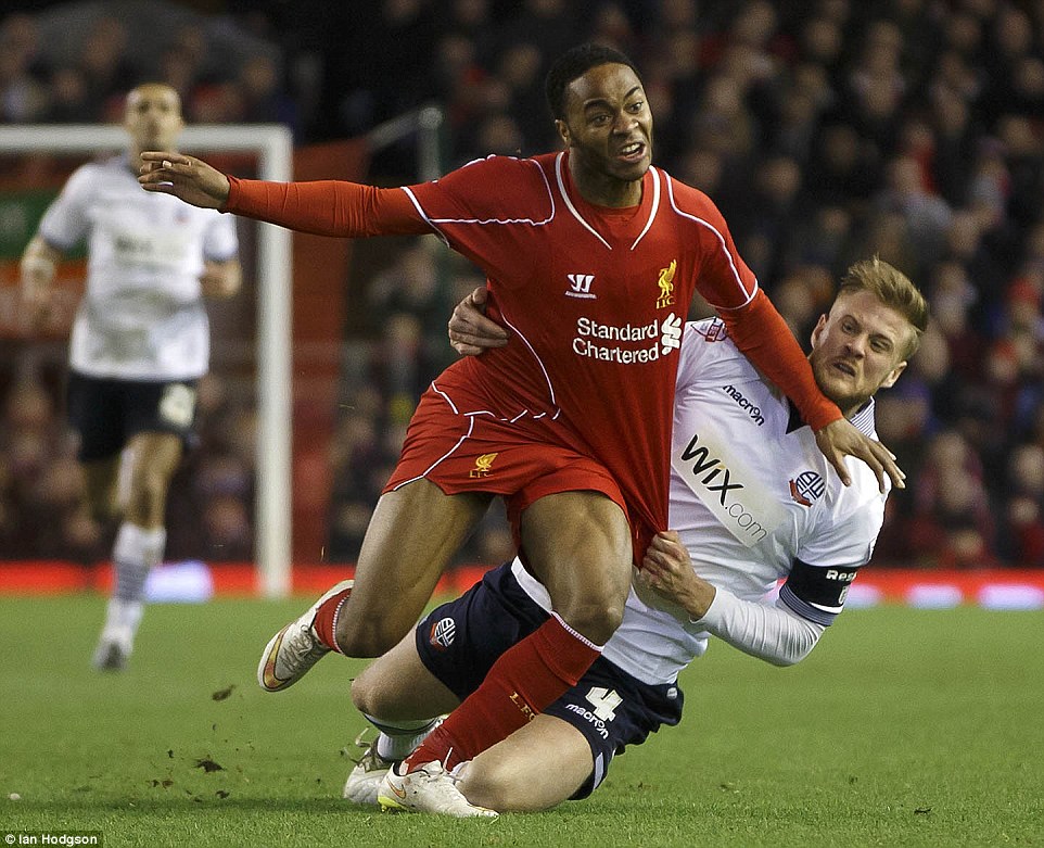 خطا روی استرلینگ|لیورپول 0 - 0 بولتون / جام حذفی