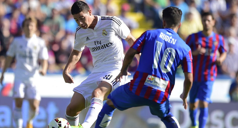 جیمز  رودریگز|لوانته 0 - 5 رئال مادرید / لالیگا