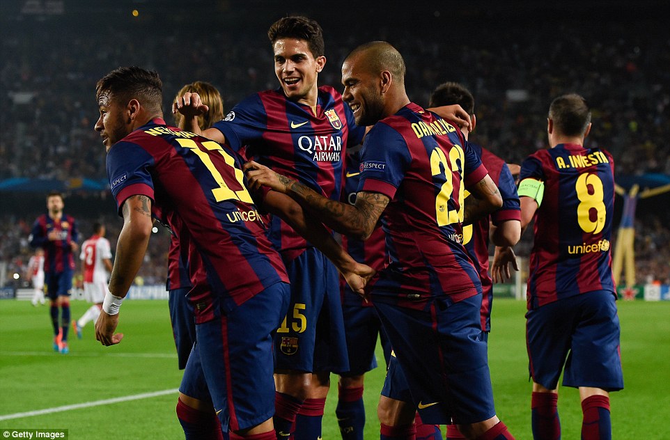 نیمار|بارسلونا 3 - 1 آژاکس / لیگ قهرمانان