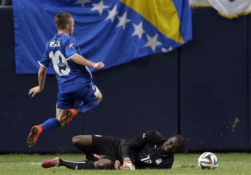 بوسنی و هرزگوین|بوسنی 2-1 ساحل عاج