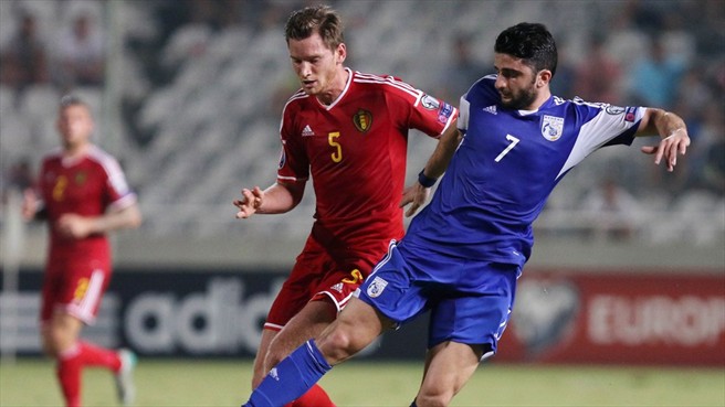 یان فرتونگن|قبرس 0 - 1 بلژیک / مقدماتی یورو 2016