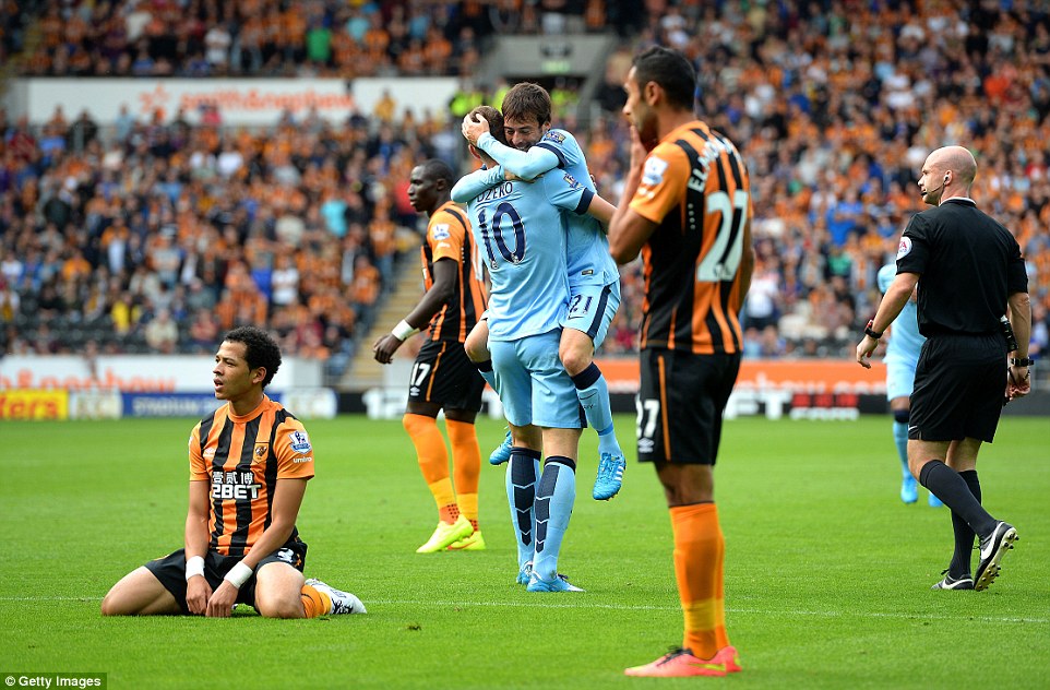 ادین ژکو|هال سیتی 2-4 منچسترسیتی /لیگ جزیره