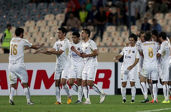 شادی بازیکنان بنیاد کار|پرسپولیس تهران 2 - 1 بنیادکار ازبکستان /  لیگ قهرمانان باشگاه های آسیا