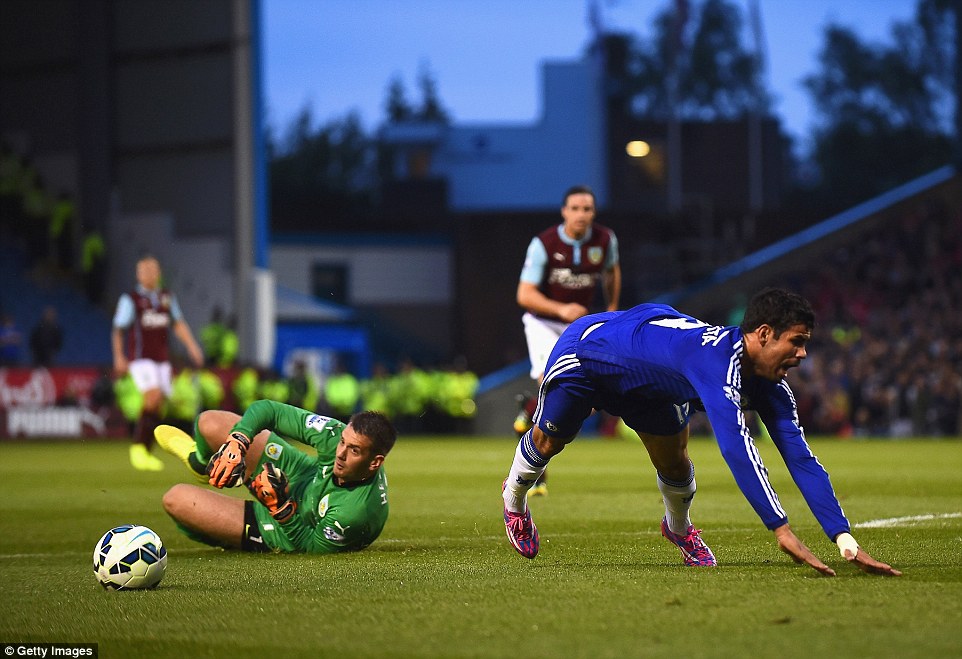 دیگو کاستا|برنلی 1-3 چلسی / لیگ جزیره