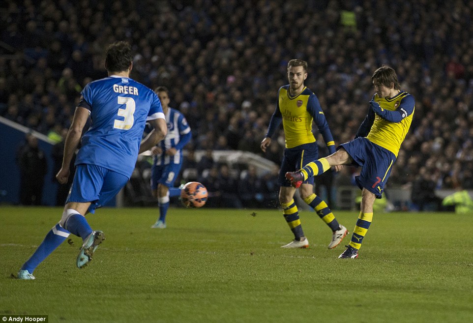 توماس روسیچکی|برایتون 2 - 3 آرسنال / جام حذفی