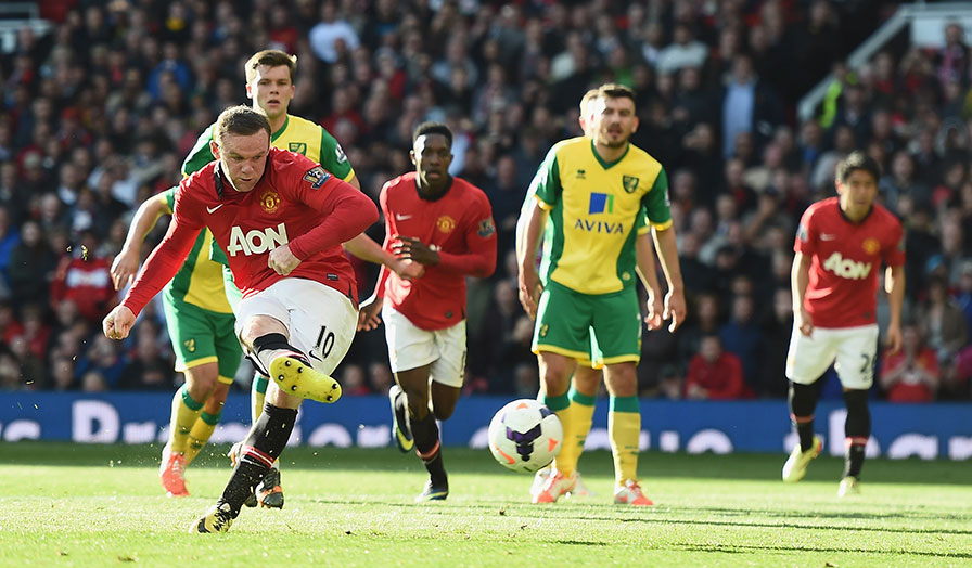 وین مارک رونی|صحنه گل وین رونی از روی تقطه پنالتی