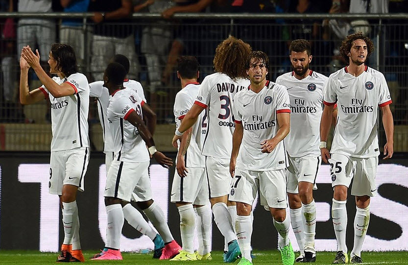 شادی بازیکنان پی اس جی|مون پليه 0 - 1 پاریس سن ژرمن / لوشامپیونه