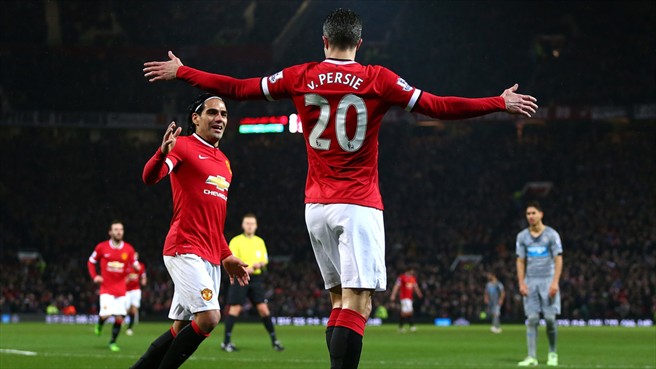 رابین فن پرسی|منچستر یونایتد 3 - 1 نیوکاسل / لیگ جزیره