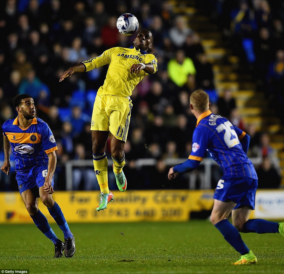 ديديه دروگبا|شِروزبری تَون 1 - 2 چلسی / جام اتحادیه