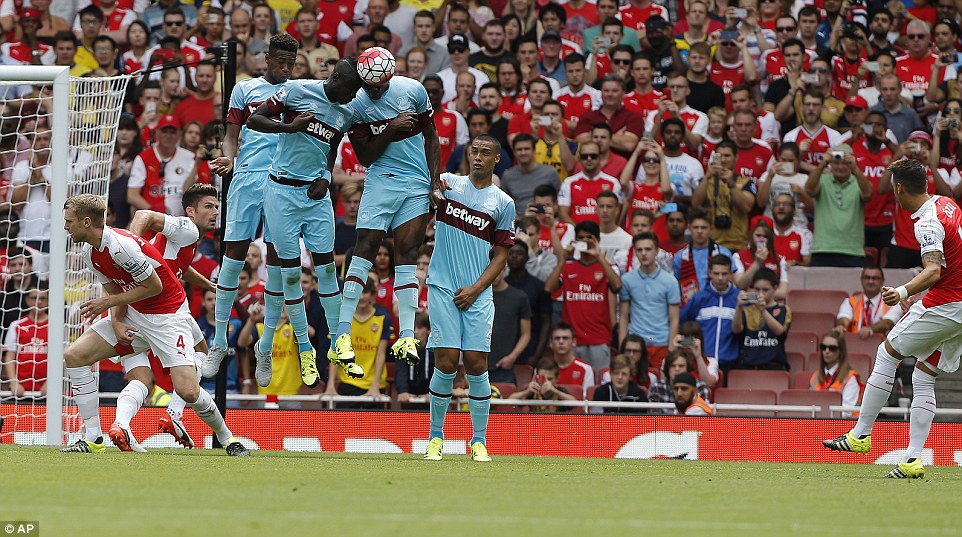 مسوت اوزیل|آرسنال 0 - 2 وستهام / لیگ برتر انگلستان