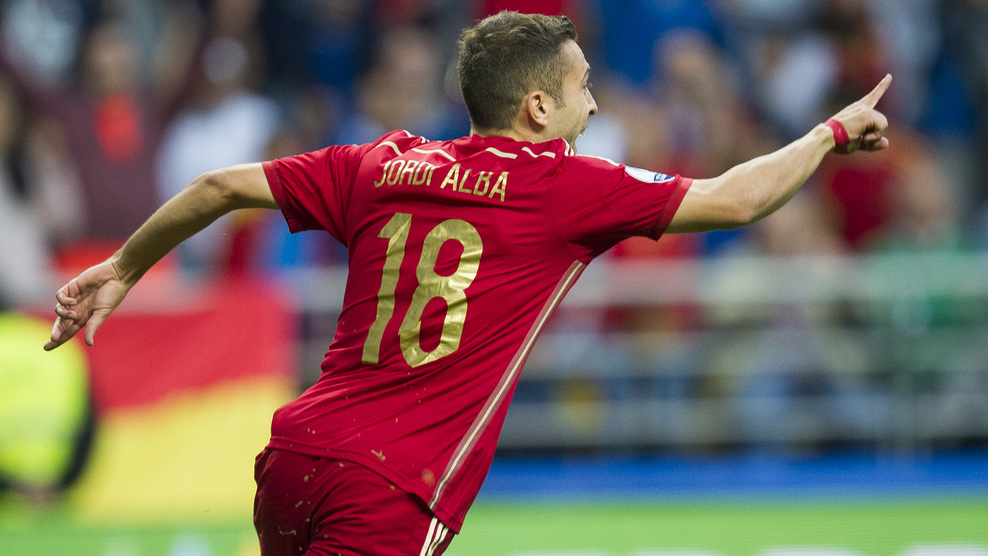 جوردی آلبا|اسپانیا 2 - 0 اسلواکی / مقدماتی یورو 2016