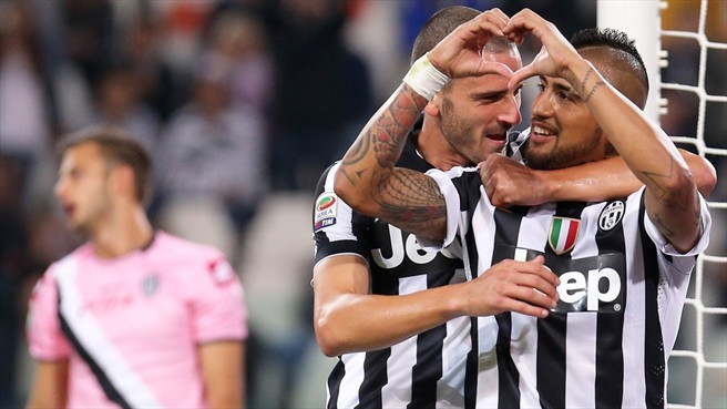 آرتور ویدال|یوونتوس 3-0 چزنا / سری آ