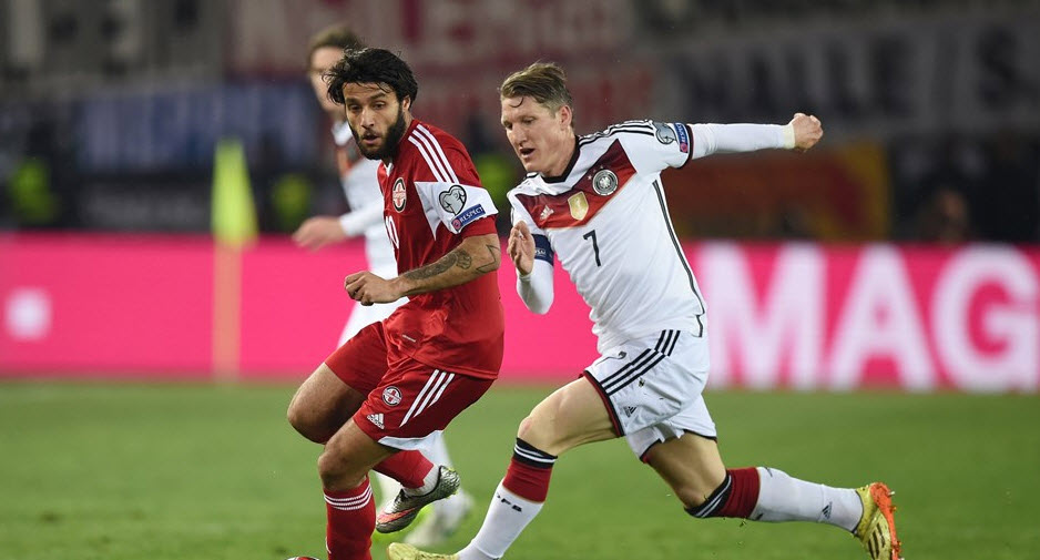 باشتین شواینشتایگر|گرجستان 0 - 2 آلمان / یورو 2016