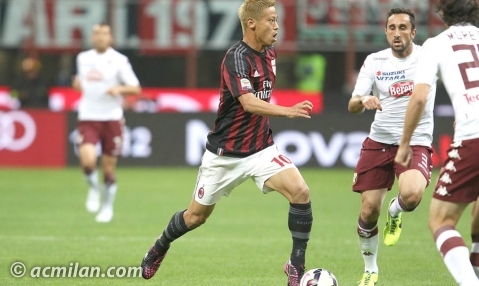 كيسوکه هوندا|میلان 3 - 0 تورینو / سری آ