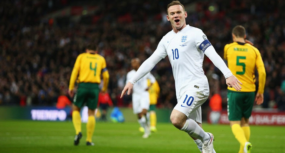 وین رونی|انگلستان 4 - 0 لیتوانی / مقدماتی یورو 2016