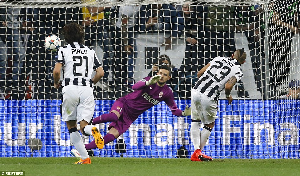 آرتور ویدال|یوونتوس 1 - 0 موناکو / لیگ قهرمانان