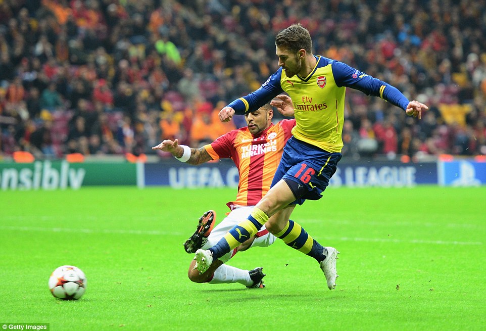 رون رمزی|گالاتاسراي 1 - 4 آرسنال / لیگ قهرمانان