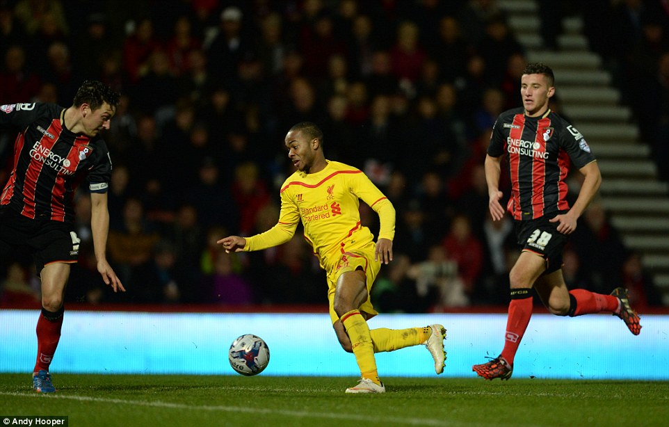 رحيم استرلینگ|ای اف سی بورنموث 1 - 3 لیورپول / جام اتحادیه