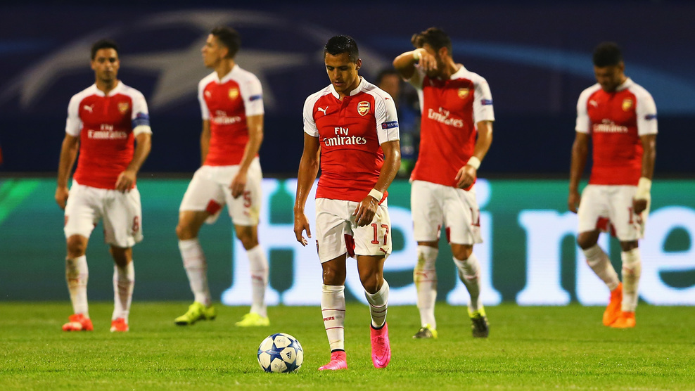 الکسیس/سانچز|دینامو زاگرب 2 - 1 آرسنال / لیگ قهرمانان