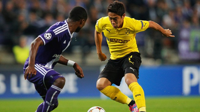 شينجی کاواگا|اندرلخت 0-3 دورتموند / لیگ قهرمانان