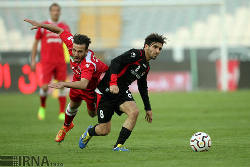 برخورد بازیکنان|پرسپولیس تهران 1 - 2 فولاد خوزستان / لیگ برتر