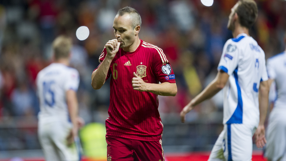 آندرس اینیستا|اسپانیا 2 - 0 اسلواکی / مقدماتی یورو 2016