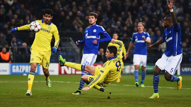 اوسکار|شالکه 0 - 5 چلسی / لیگ قهرمانان