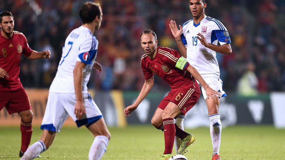 آندرس اینیستا|لوکزامبورگ 0 - 4 اسپانیا / مقدماتی یورو 2016