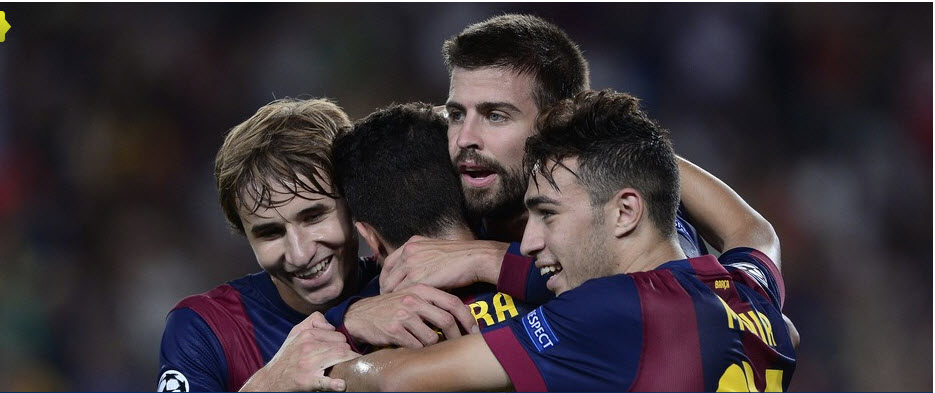 جرارد پیکه|بارسلونا 1-0 آپوئل / لیگ قهرمانان