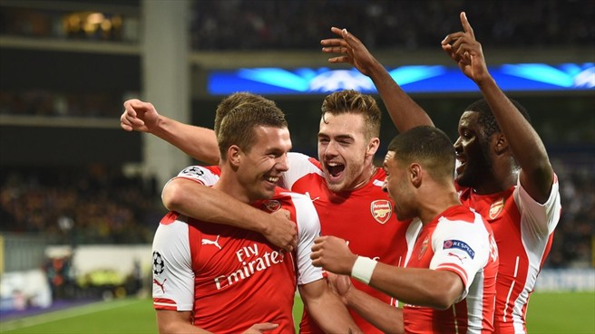 لوكاس پودولوسكي|اندرلخت 1-2 آرسنال / لیگ قهرمانان