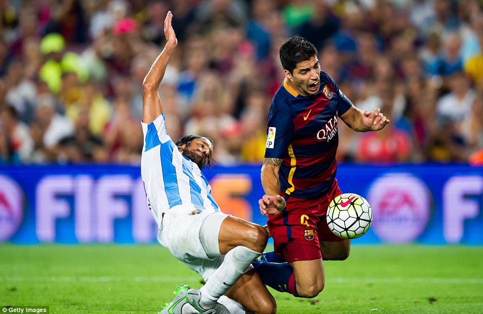 لوئیس سوارز|بارسلونا 1 - 0 مالاگا / لالیگا