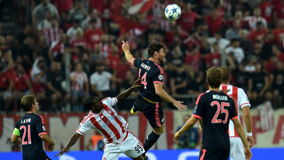 ژابی آلونسو|المپیاکوس 0 - 3 بایرن مونیخ / لیگ قهرمانان