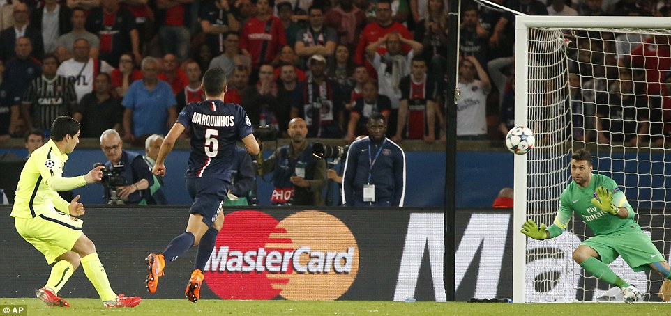 لوئیس سوارز|پاریس سن ژرمن 1 - 3 بارسلونا / لیگ قهرمانان