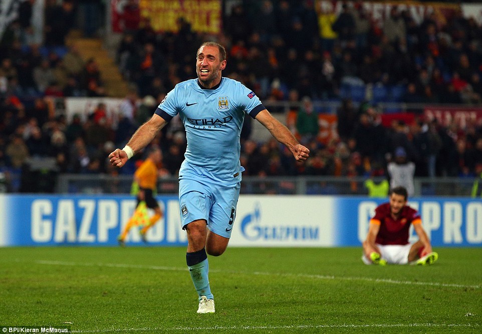 پابلو زابالتا|رم 0 - 2 منچستر سیتی / لیگ قهرمانان