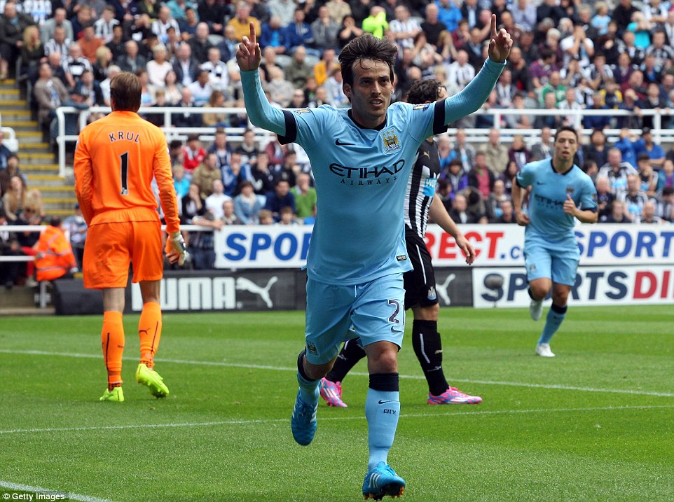 داوید سیلوا|نیوکاسل 0-2 منچستر سیتی / لیگ جزیره