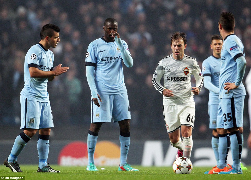 عکس العمل بازیکنان من سیتی|منچستر سیتی 1 - 2 زسكا مسكو / لیگ قهرمانان